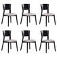 Modern Style Solid Wood Side Chair Matte Finish Open Back Dining Chair White 6 Piece Set Clearhalo ' kitchen&dining_furn' 'Dining Chairs' 'Dining Tables & Seating' 'dining_chair' 'furn' 'furn_dining_chair' 'Furniture' 'furniture_dining_chair' 'Kitchen & Dining Furniture' 'kitchen' 3574402