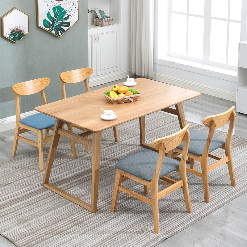 Contemporary Home Side Chair Upholstered Open Back Wood Dining Room Chair Clearhalo ' kitchen&dining_furn' 'Dining Chairs' 'Dining Tables & Seating' 'dining_chair' 'furn' 'furn_dining_chair' 'Furniture' 'furniture_dining_chair' 'Kitchen & Dining Furniture' 'kitchen' 3574414