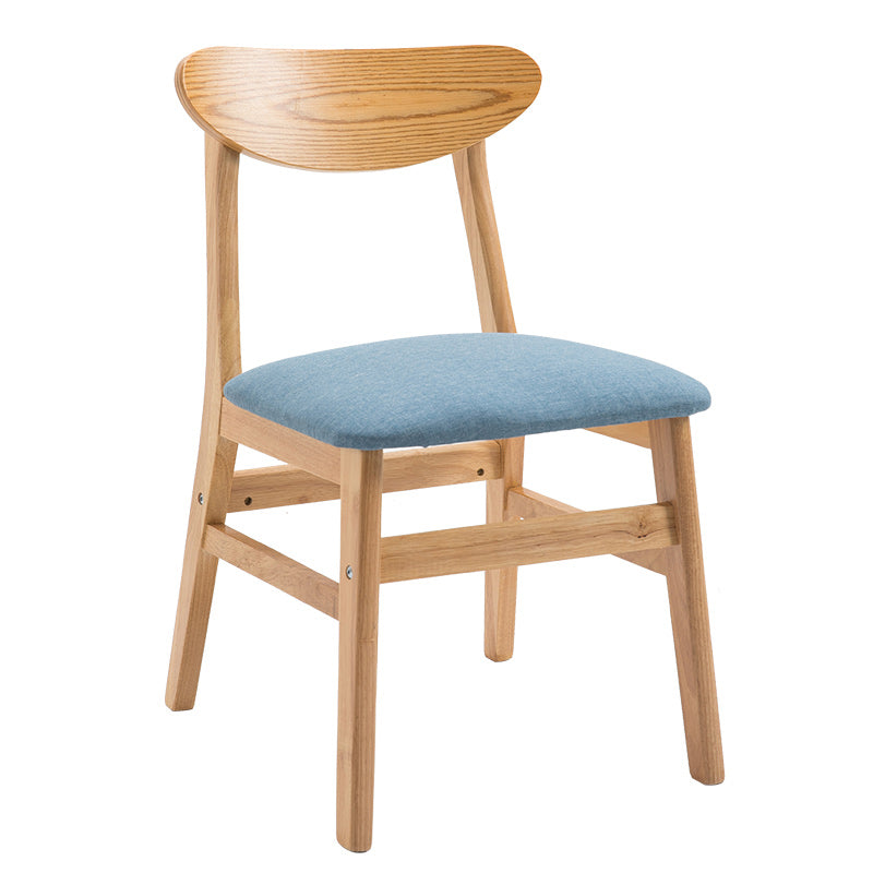 Contemporary Home Side Chair Upholstered Open Back Wood Dining Room Chair Clearhalo ' kitchen&dining_furn' 'Dining Chairs' 'Dining Tables & Seating' 'dining_chair' 'furn' 'furn_dining_chair' 'Furniture' 'furniture_dining_chair' 'Kitchen & Dining Furniture' 'kitchen' 3574417