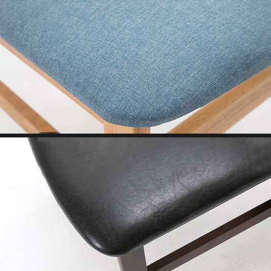 Contemporary Home Side Chair Upholstered Open Back Wood Dining Room Chair Clearhalo ' kitchen&dining_furn' 'Dining Chairs' 'Dining Tables & Seating' 'dining_chair' 'furn' 'furn_dining_chair' 'Furniture' 'furniture_dining_chair' 'Kitchen & Dining Furniture' 'kitchen' 3574419