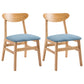 Contemporary Home Side Chair Upholstered Open Back Wood Dining Room Chair Light Blue 2 Piece Set Natural Wood Clearhalo ' kitchen&dining_furn' 'Dining Chairs' 'Dining Tables & Seating' 'dining_chair' 'furn' 'furn_dining_chair' 'Furniture' 'furniture_dining_chair' 'Kitchen & Dining Furniture' 'kitchen' 3574430