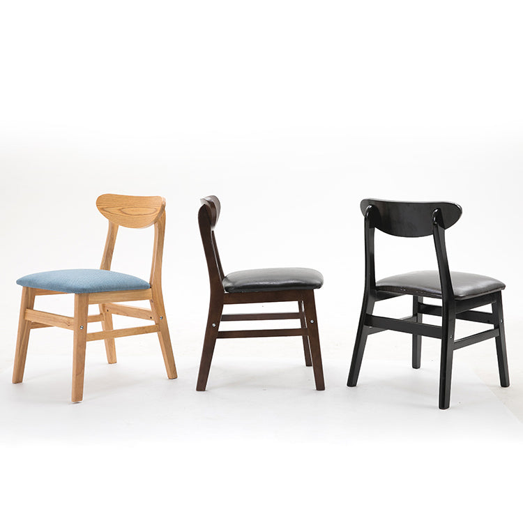 Contemporary Home Side Chair Upholstered Open Back Wood Dining Room Chair Clearhalo ' kitchen&dining_furn' 'Dining Chairs' 'Dining Tables & Seating' 'dining_chair' 'furn' 'furn_dining_chair' 'Furniture' 'furniture_dining_chair' 'Kitchen & Dining Furniture' 'kitchen' 3574432