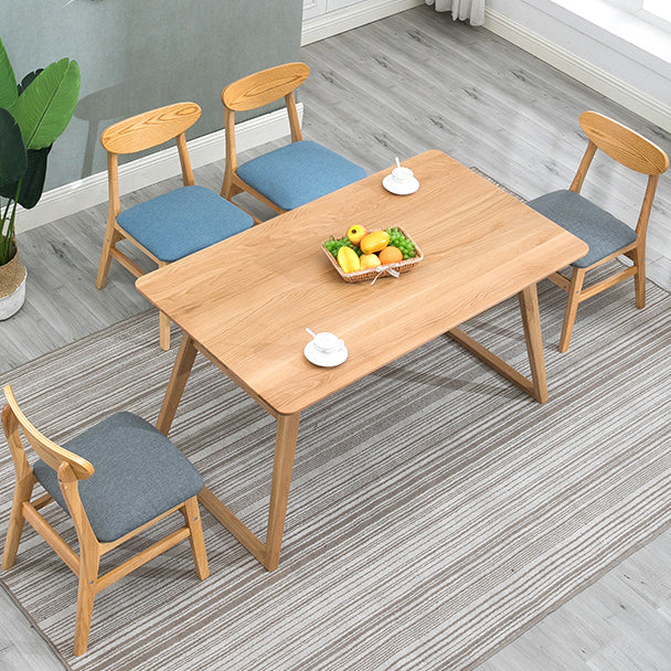 Contemporary Home Side Chair Upholstered Open Back Wood Dining Room Chair Clearhalo ' kitchen&dining_furn' 'Dining Chairs' 'Dining Tables & Seating' 'dining_chair' 'furn' 'furn_dining_chair' 'Furniture' 'furniture_dining_chair' 'Kitchen & Dining Furniture' 'kitchen' 3574433