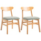 Contemporary Home Side Chair Upholstered Open Back Wood Dining Room Chair Light Green 2 Piece Set Natural Wood Clearhalo ' kitchen&dining_furn' 'Dining Chairs' 'Dining Tables & Seating' 'dining_chair' 'furn' 'furn_dining_chair' 'Furniture' 'furniture_dining_chair' 'Kitchen & Dining Furniture' 'kitchen' 3574439
