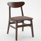 Contemporary Home Side Chair Upholstered Open Back Wood Dining Room Chair Coffee 1 Piece Walnut Clearhalo ' kitchen&dining_furn' 'Dining Chairs' 'Dining Tables & Seating' 'dining_chair' 'furn' 'furn_dining_chair' 'Furniture' 'furniture_dining_chair' 'Kitchen & Dining Furniture' 'kitchen' 3574465