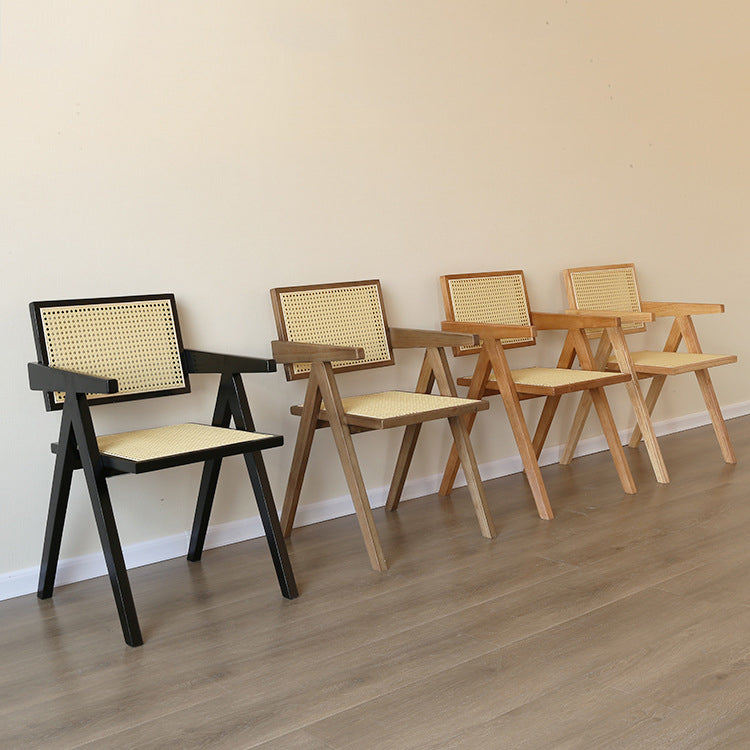 Contemporary Solid Wood Dining Room Chair Set Open Back Dining Arm Chair Clearhalo ' kitchen&dining_furn' 'Dining Chairs' 'Dining Tables & Seating' 'dining_chair' 'furn' 'furn_dining_chair' 'Furniture' 'furniture_dining_chair' 'Kitchen & Dining Furniture' 'kitchen' 3574477