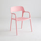 Plastic Stackable Dining Chair Contemporary Design Multicolor Arm Chair Pink 1 Piece Clearhalo ' kitchen&dining_furn' 'Dining Chairs' 'Dining Tables & Seating' 'dining_chair' 'furn' 'furn_dining_chair' 'Furniture' 'furniture_dining_chair' 'Kitchen & Dining Furniture' 'kitchen' 3574542