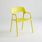 Plastic Stackable Dining Chair Contemporary Design Multicolor Arm Chair Yellow 1 Piece Clearhalo ' kitchen&dining_furn' 'Dining Chairs' 'Dining Tables & Seating' 'dining_chair' 'furn' 'furn_dining_chair' 'Furniture' 'furniture_dining_chair' 'Kitchen & Dining Furniture' 'kitchen' 3574547