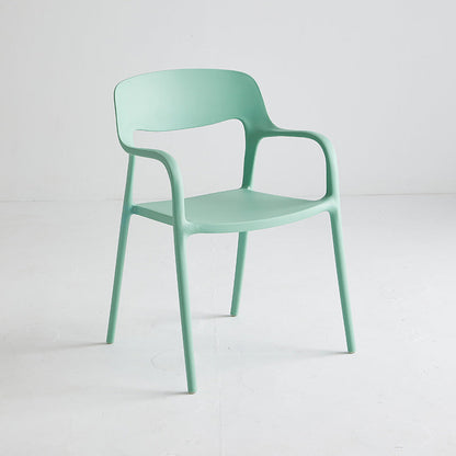 Plastic Stackable Dining Chair Contemporary Design Multicolor Arm Chair Light Green 1 Piece Clearhalo ' kitchen&dining_furn' 'Dining Chairs' 'Dining Tables & Seating' 'dining_chair' 'furn' 'furn_dining_chair' 'Furniture' 'furniture_dining_chair' 'Kitchen & Dining Furniture' 'kitchen' 3574553