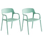 Plastic Stackable Dining Chair Contemporary Design Multicolor Arm Chair Light Green 2 Piece Set Clearhalo ' kitchen&dining_furn' 'Dining Chairs' 'Dining Tables & Seating' 'dining_chair' 'furn' 'furn_dining_chair' 'Furniture' 'furniture_dining_chair' 'Kitchen & Dining Furniture' 'kitchen' 3574554