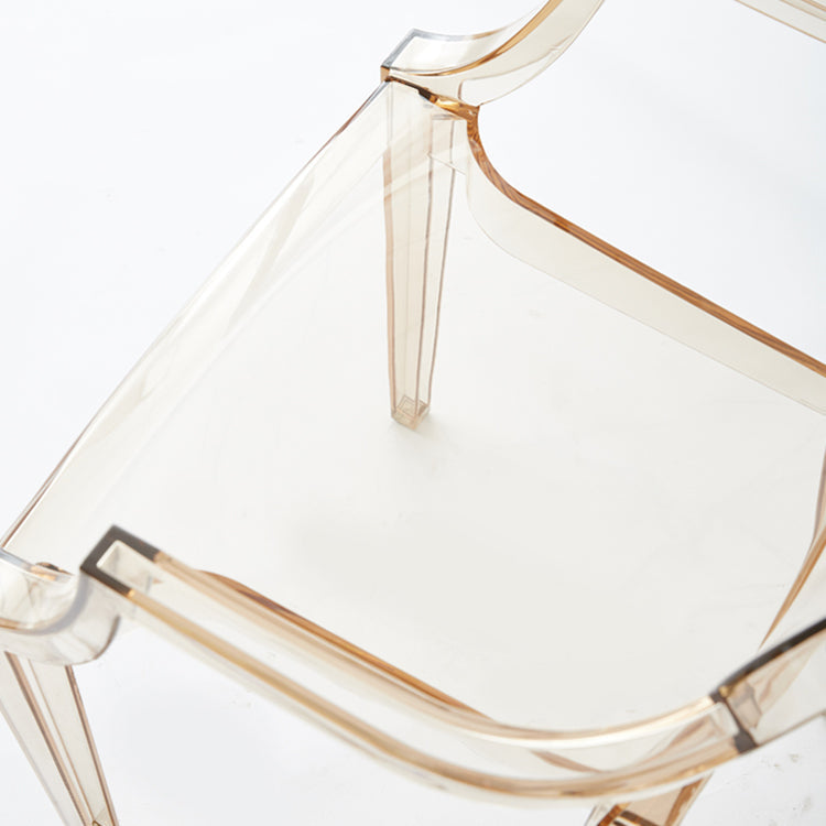 Contemporary Plastic Dining Chair Open Back Side Chair with 4 Legs for Home Use Clearhalo ' kitchen&dining_furn' 'Dining Chairs' 'Dining Tables & Seating' 'dining_chair' 'furn' 'furn_dining_chair' 'Furniture' 'furniture_dining_chair' 'Kitchen & Dining Furniture' 'kitchen' 3574575