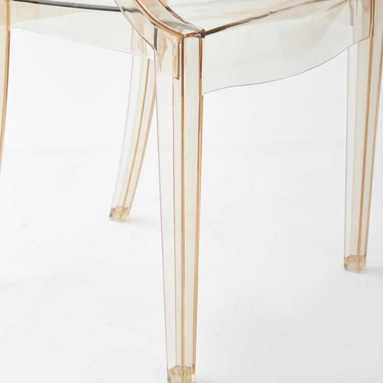 Contemporary Plastic Dining Chair Open Back Side Chair with 4 Legs for Home Use Clearhalo ' kitchen&dining_furn' 'Dining Chairs' 'Dining Tables & Seating' 'dining_chair' 'furn' 'furn_dining_chair' 'Furniture' 'furniture_dining_chair' 'Kitchen & Dining Furniture' 'kitchen' 3574579