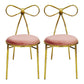Glam Style Metal Side Chair Open Back Dining Chair with Gold Legs for Home Use Pink 2 Piece Set Clearhalo ' kitchen&dining_furn' 'Dining Chairs' 'Dining Tables & Seating' 'dining_chair' 'furn' 'furn_dining_chair' 'Furniture' 'furniture_dining_chair' 'Kitchen & Dining Furniture' 'kitchen' 3574584