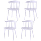 Home Contemporary Side Chair Windsor Back Plastic Dining Room Chair Set White 4 Piece Set Clearhalo ' kitchen&dining_furn' 'Dining Chairs' 'Dining Tables & Seating' 'dining_chair' 'furn' 'furn_dining_chair' 'Furniture' 'furniture_dining_chair' 'Kitchen & Dining Furniture' 'kitchen' 3574613