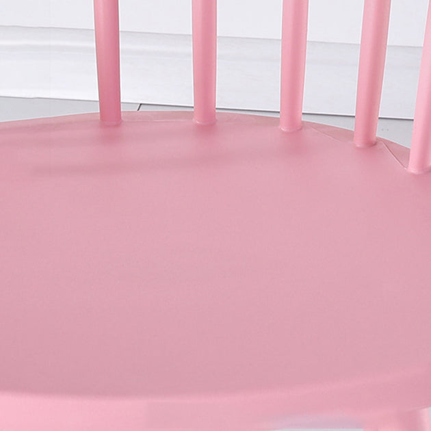 Home Contemporary Side Chair Windsor Back Plastic Dining Room Chair Set Clearhalo ' kitchen&dining_furn' 'Dining Chairs' 'Dining Tables & Seating' 'dining_chair' 'furn' 'furn_dining_chair' 'Furniture' 'furniture_dining_chair' 'Kitchen & Dining Furniture' 'kitchen' 3574617