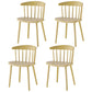 Home Contemporary Side Chair Windsor Back Plastic Dining Room Chair Set Yellow 4 Piece Set Clearhalo ' kitchen&dining_furn' 'Dining Chairs' 'Dining Tables & Seating' 'dining_chair' 'furn' 'furn_dining_chair' 'Furniture' 'furniture_dining_chair' 'Kitchen & Dining Furniture' 'kitchen' 3574625