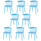 Home Contemporary Side Chair Windsor Back Plastic Dining Room Chair Set Blue 8 Piece Set Clearhalo ' kitchen&dining_furn' 'Dining Chairs' 'Dining Tables & Seating' 'dining_chair' 'furn' 'furn_dining_chair' 'Furniture' 'furniture_dining_chair' 'Kitchen & Dining Furniture' 'kitchen' 3574629