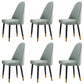 Nordic Glam Style Leather Dining Chair Parsons Chair with Wooden Legs for Kitchen Light Green 6 Piece Set Clearhalo ' kitchen&dining_furn' 'Dining Chairs' 'Dining Tables & Seating' 'dining_chair' 'furn' 'furn_dining_chair' 'Furniture' 'furniture_dining_chair' 'Kitchen & Dining Furniture' 'kitchen' 3574658