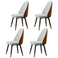 Nordic Glam Style Leather Dining Chair Parsons Chair with Wooden Legs for Kitchen Coffee 4 Piece Set Clearhalo ' kitchen&dining_furn' 'Dining Chairs' 'Dining Tables & Seating' 'dining_chair' 'furn' 'furn_dining_chair' 'Furniture' 'furniture_dining_chair' 'Kitchen & Dining Furniture' 'kitchen' 3574660