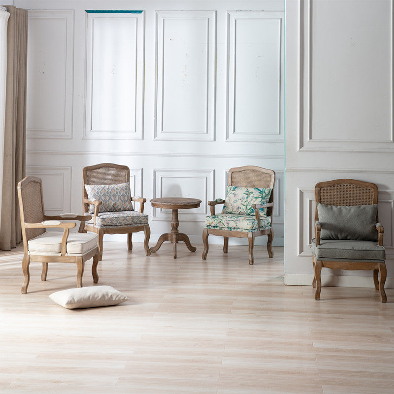 Country Style Dining Arm Chair Solid Back Chair with 4 Wood Legs for Home Use Clearhalo ' kitchen&dining_furn' 'Dining Chairs' 'Dining Tables & Seating' 'dining_chair' 'furn' 'furn_dining_chair' 'Furniture' 'furniture_dining_chair' 'Kitchen & Dining Furniture' 'kitchen' 3574673