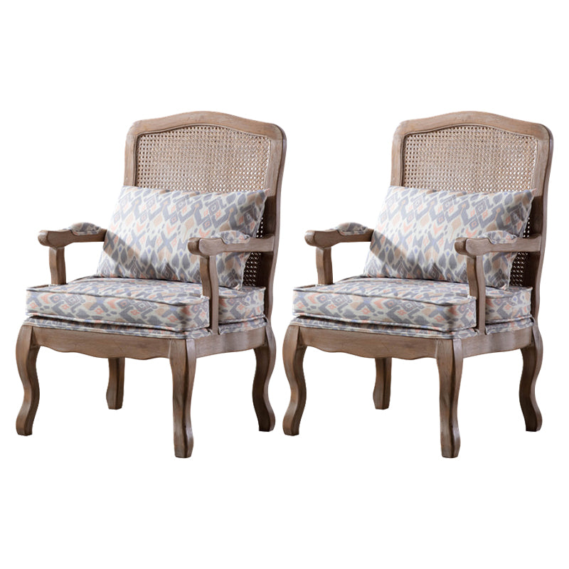 Country Style Dining Arm Chair Solid Back Chair with 4 Wood Legs for Home Use Purple 2 Piece Set Clearhalo ' kitchen&dining_furn' 'Dining Chairs' 'Dining Tables & Seating' 'dining_chair' 'furn' 'furn_dining_chair' 'Furniture' 'furniture_dining_chair' 'Kitchen & Dining Furniture' 'kitchen' 3574685