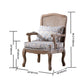 Country Style Dining Arm Chair Solid Back Chair with 4 Wood Legs for Home Use Clearhalo ' kitchen&dining_furn' 'Dining Chairs' 'Dining Tables & Seating' 'dining_chair' 'furn' 'furn_dining_chair' 'Furniture' 'furniture_dining_chair' 'Kitchen & Dining Furniture' 'kitchen' 3574686