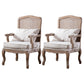 Country Style Dining Arm Chair Solid Back Chair with 4 Wood Legs for Home Use Off-White 2 Piece Set Clearhalo ' kitchen&dining_furn' 'Dining Chairs' 'Dining Tables & Seating' 'dining_chair' 'furn' 'furn_dining_chair' 'Furniture' 'furniture_dining_chair' 'Kitchen & Dining Furniture' 'kitchen' 3574690