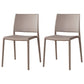 Nordic Style Armless Plastic Dining Room Chairs Open Back Dining Side Chair Grey 2 Piece Set Clearhalo ' kitchen&dining_furn' 'Dining Chairs' 'Dining Tables & Seating' 'dining_chair' 'furn' 'furn_dining_chair' 'Furniture' 'furniture_dining_chair' 'Kitchen & Dining Furniture' 'kitchen' 3574700