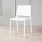 Nordic Style Armless Plastic Dining Room Chairs Open Back Dining Side Chair White 1 Piece Clearhalo ' kitchen&dining_furn' 'Dining Chairs' 'Dining Tables & Seating' 'dining_chair' 'furn' 'furn_dining_chair' 'Furniture' 'furniture_dining_chair' 'Kitchen & Dining Furniture' 'kitchen' 3574715