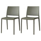 Nordic Style Armless Plastic Dining Room Chairs Open Back Dining Side Chair Green 2 Piece Set Clearhalo ' kitchen&dining_furn' 'Dining Chairs' 'Dining Tables & Seating' 'dining_chair' 'furn' 'furn_dining_chair' 'Furniture' 'furniture_dining_chair' 'Kitchen & Dining Furniture' 'kitchen' 3574722
