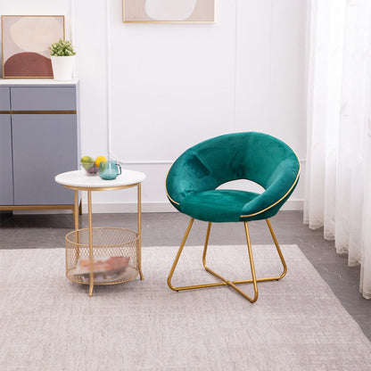 Minimalist Metal Kitchen Dining Side Chair Opening Back Dining Side Chair Green 1 Piece Clearhalo ' kitchen&dining_furn' 'Dining Chairs' 'Dining Tables & Seating' 'dining_chair' 'furn' 'furn_dining_chair' 'Furniture' 'furniture_dining_chair' 'Kitchen & Dining Furniture' 'kitchen' 3574733