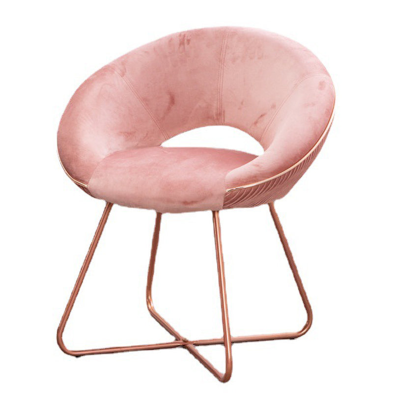 Minimalist Metal Kitchen Dining Side Chair Opening Back Dining Side Chair Clearhalo ' kitchen&dining_furn' 'Dining Chairs' 'Dining Tables & Seating' 'dining_chair' 'furn' 'furn_dining_chair' 'Furniture' 'furniture_dining_chair' 'Kitchen & Dining Furniture' 'kitchen' 3574735