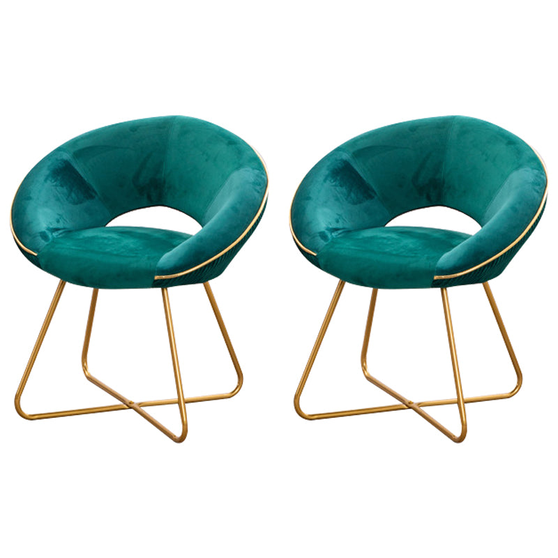 Minimalist Metal Kitchen Dining Side Chair Opening Back Dining Side Chair Green 2 Piece Set Clearhalo ' kitchen&dining_furn' 'Dining Chairs' 'Dining Tables & Seating' 'dining_chair' 'furn' 'furn_dining_chair' 'Furniture' 'furniture_dining_chair' 'Kitchen & Dining Furniture' 'kitchen' 3574736