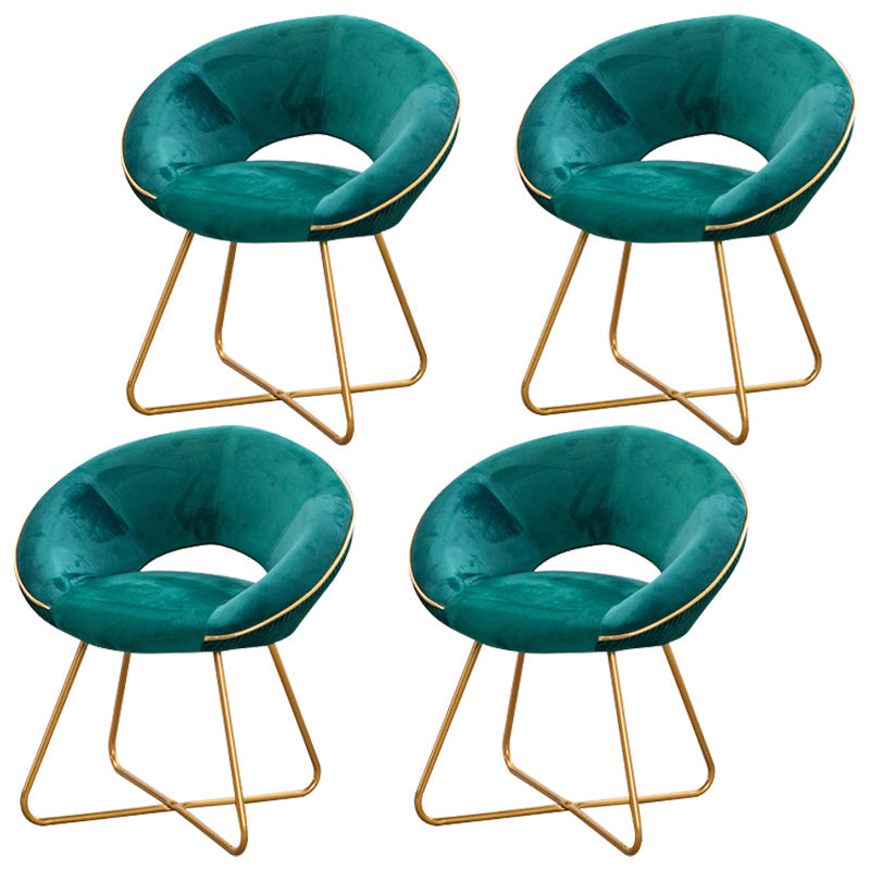 Minimalist Metal Kitchen Dining Side Chair Opening Back Dining Side Chair Green 4 Piece Set Clearhalo ' kitchen&dining_furn' 'Dining Chairs' 'Dining Tables & Seating' 'dining_chair' 'furn' 'furn_dining_chair' 'Furniture' 'furniture_dining_chair' 'Kitchen & Dining Furniture' 'kitchen' 3574738