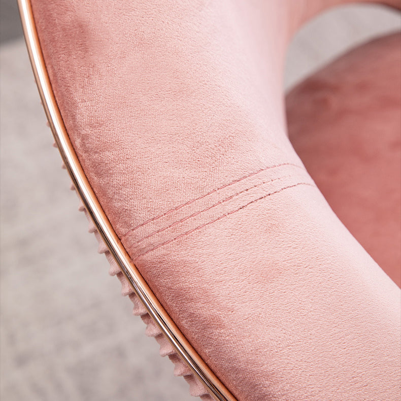 Minimalist Metal Kitchen Dining Side Chair Opening Back Dining Side Chair Clearhalo ' kitchen&dining_furn' 'Dining Chairs' 'Dining Tables & Seating' 'dining_chair' 'furn' 'furn_dining_chair' 'Furniture' 'furniture_dining_chair' 'Kitchen & Dining Furniture' 'kitchen' 3574745