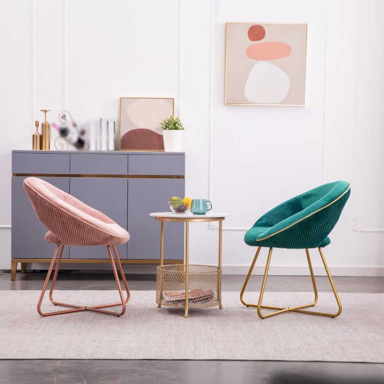 Minimalist Metal Kitchen Dining Side Chair Opening Back Dining Side Chair Clearhalo ' kitchen&dining_furn' 'Dining Chairs' 'Dining Tables & Seating' 'dining_chair' 'furn' 'furn_dining_chair' 'Furniture' 'furniture_dining_chair' 'Kitchen & Dining Furniture' 'kitchen' 3574750