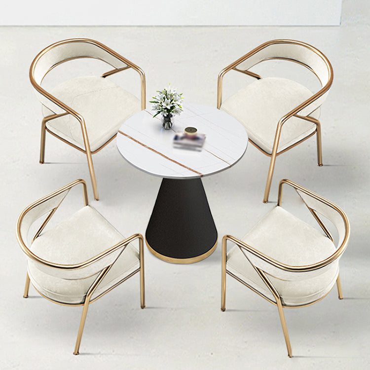 Flannel Scandinavian Restaurant Arm Chair Open Multi-color Dining Chair Clearhalo ' kitchen&dining_furn' 'Dining Chairs' 'Dining Tables & Seating' 'dining_chair' 'furn' 'furn_dining_chair' 'Furniture' 'furniture_dining_chair' 'Kitchen & Dining Furniture' 'kitchen' 3574763