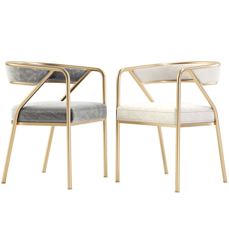 Flannel Scandinavian Restaurant Arm Chair Open Multi-color Dining Chair Clearhalo ' kitchen&dining_furn' 'Dining Chairs' 'Dining Tables & Seating' 'dining_chair' 'furn' 'furn_dining_chair' 'Furniture' 'furniture_dining_chair' 'Kitchen & Dining Furniture' 'kitchen' 3574766