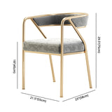 Flannel Scandinavian Restaurant Arm Chair Open Multi-color Dining Chair Clearhalo ' kitchen&dining_furn' 'Dining Chairs' 'Dining Tables & Seating' 'dining_chair' 'furn' 'furn_dining_chair' 'Furniture' 'furniture_dining_chair' 'Kitchen & Dining Furniture' 'kitchen' 3574771