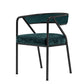 Flannel Scandinavian Restaurant Arm Chair Open Multi-color Dining Chair Green 1 Piece Black Clearhalo ' kitchen&dining_furn' 'Dining Chairs' 'Dining Tables & Seating' 'dining_chair' 'furn' 'furn_dining_chair' 'Furniture' 'furniture_dining_chair' 'Kitchen & Dining Furniture' 'kitchen' 3574775