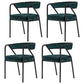 Flannel Scandinavian Restaurant Arm Chair Open Multi-color Dining Chair Green 4 Piece Set Black Clearhalo ' kitchen&dining_furn' 'Dining Chairs' 'Dining Tables & Seating' 'dining_chair' 'furn' 'furn_dining_chair' 'Furniture' 'furniture_dining_chair' 'Kitchen & Dining Furniture' 'kitchen' 3574777