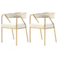 Flannel Scandinavian Restaurant Arm Chair Open Multi-color Dining Chair Off-White 2 Piece Set Brass Gold Clearhalo ' kitchen&dining_furn' 'Dining Chairs' 'Dining Tables & Seating' 'dining_chair' 'furn' 'furn_dining_chair' 'Furniture' 'furniture_dining_chair' 'Kitchen & Dining Furniture' 'kitchen' 3574797