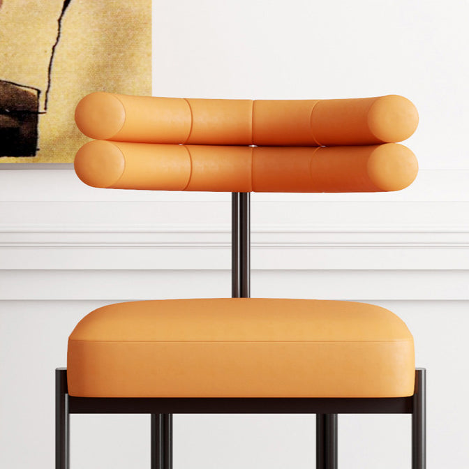 Glam Style Metal Chairs Sets Dining Room Kitchen Open Back Side Chairs Clearhalo ' kitchen&dining_furn' 'Dining Chairs' 'Dining Tables & Seating' 'dining_chair' 'furn' 'furn_dining_chair' 'Furniture' 'furniture_dining_chair' 'Kitchen & Dining Furniture' 'kitchen' 3574811