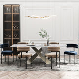 Glam Style Metal Chairs Sets Dining Room Kitchen Open Back Side Chairs Clearhalo ' kitchen&dining_furn' 'Dining Chairs' 'Dining Tables & Seating' 'dining_chair' 'furn' 'furn_dining_chair' 'Furniture' 'furniture_dining_chair' 'Kitchen & Dining Furniture' 'kitchen' 3574826