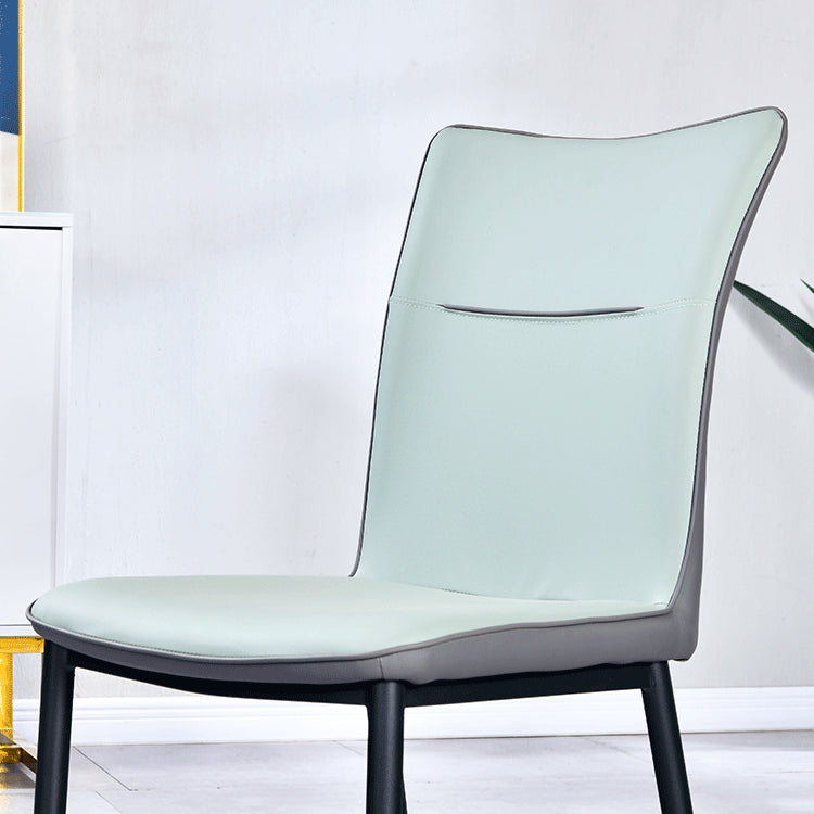 Home Scandinavian Side Chair Indoor Solid Back Metal Dining Room Chair Clearhalo ' kitchen&dining_furn' 'Dining Chairs' 'Dining Tables & Seating' 'dining_chair' 'furn' 'furn_dining_chair' 'Furniture' 'furniture_dining_chair' 'Kitchen & Dining Furniture' 'kitchen' 3574838