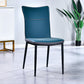 Home Scandinavian Side Chair Indoor Solid Back Metal Dining Room Chair Blackish Green 1 Piece Clearhalo ' kitchen&dining_furn' 'Dining Chairs' 'Dining Tables & Seating' 'dining_chair' 'furn' 'furn_dining_chair' 'Furniture' 'furniture_dining_chair' 'Kitchen & Dining Furniture' 'kitchen' 3574841