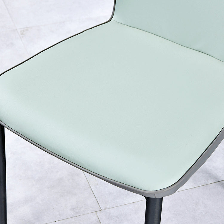 Home Scandinavian Side Chair Indoor Solid Back Metal Dining Room Chair Clearhalo ' kitchen&dining_furn' 'Dining Chairs' 'Dining Tables & Seating' 'dining_chair' 'furn' 'furn_dining_chair' 'Furniture' 'furniture_dining_chair' 'Kitchen & Dining Furniture' 'kitchen' 3574842