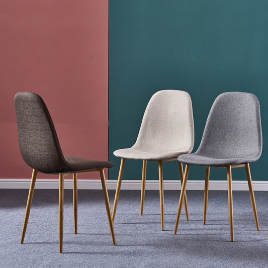 Glam Style Metal Side Chair Matte Finish Dining Chair for Dinning Room Clearhalo ' kitchen&dining_furn' 'Dining Chairs' 'Dining Tables & Seating' 'dining_chair' 'Furniture' 'furniture_dining_chair' 'Kitchen & Dining Furniture' 'kitchen' 3574855