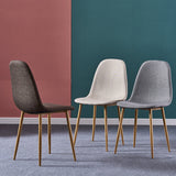 Glam Style Metal Side Chair Matte Finish Dining Chair for Dinning Room Clearhalo ' kitchen&dining_furn' 'Dining Chairs' 'Dining Tables & Seating' 'dining_chair' 'Furniture' 'furniture_dining_chair' 'Kitchen & Dining Furniture' 'kitchen' 3574855