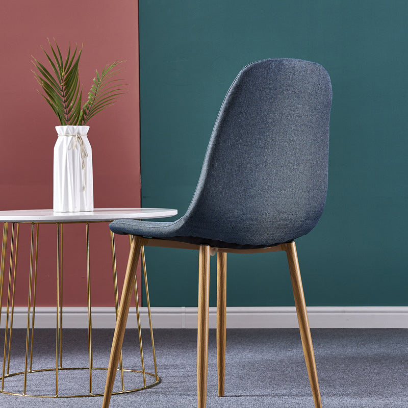 Glam Style Metal Side Chair Matte Finish Dining Chair for Dinning Room Clearhalo ' kitchen&dining_furn' 'Dining Chairs' 'Dining Tables & Seating' 'dining_chair' 'Furniture' 'furniture_dining_chair' 'Kitchen & Dining Furniture' 'kitchen' 3574858